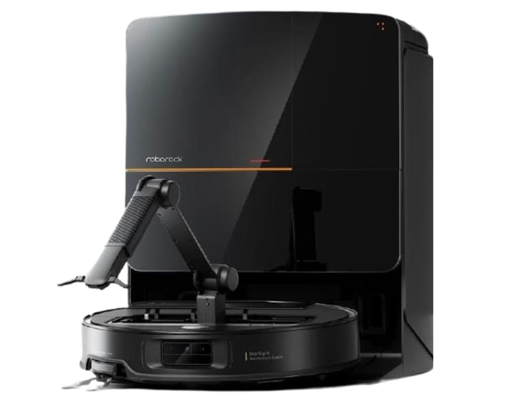 Robot hút bụi lau nhà cánh tay cơ học Roborock Saros Z70 - Đen